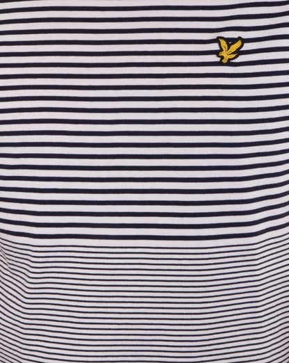 Lyle And Scott Stripe T Shirt Navy