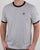 Fila Vintage Ringer T Shirt Light Grey Marl/navy