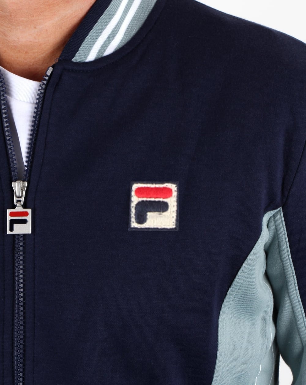 Fila Vintage Settanta Pro F badge Track Top Navy/Steel