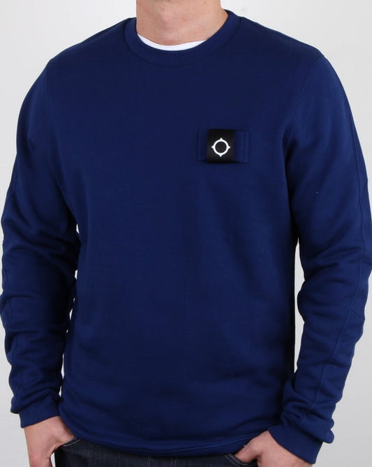 Ma.Strum Ma.strum Training Crew Sweat Dark Indigo
