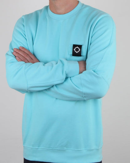 Ma.strum Training Crew Sweat Pale Turquoise