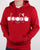 Diadora Logo Hoodie Red