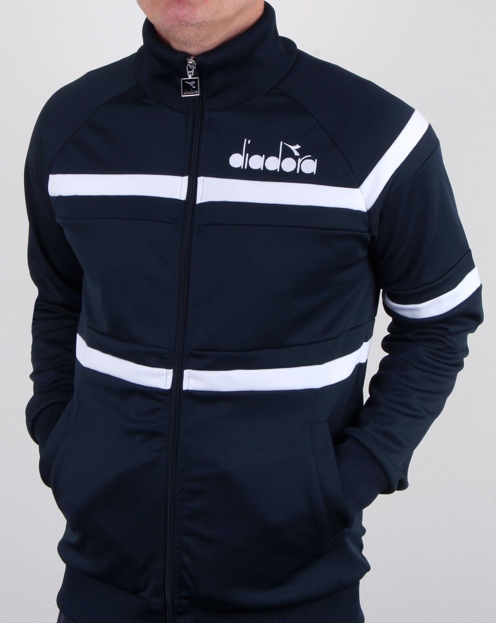 Diadora 80s Track Top Blue Denim/optical White