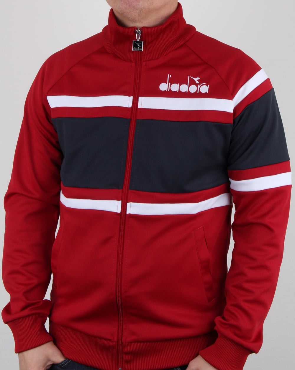 Diadora 80s Track Top Red/Blue