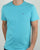 Tommy Hilfiger Cotton Crew Neck T Shirt Aqua Blue