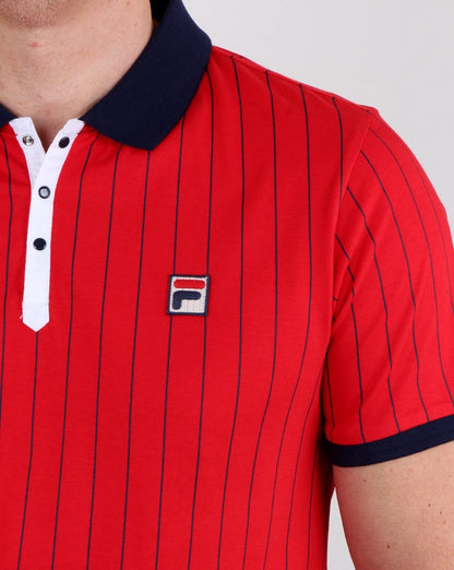 Fila Vintage Bb1 Polo Shirt Red