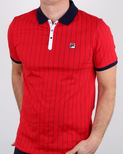 Fila Vintage Bb1 Polo Shirt Red
