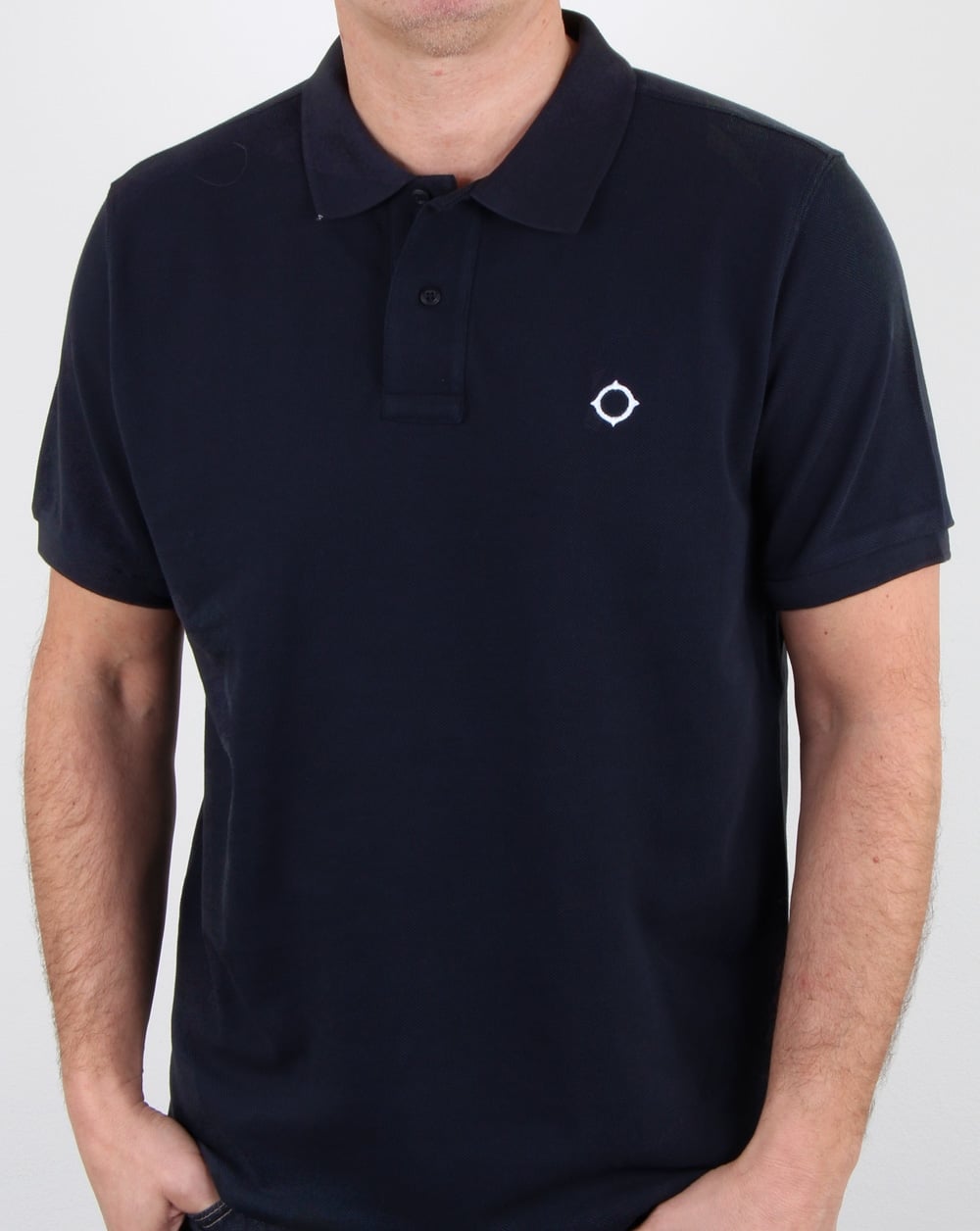 Ma.strum Pique Icon Polo Shirt Dark Navy