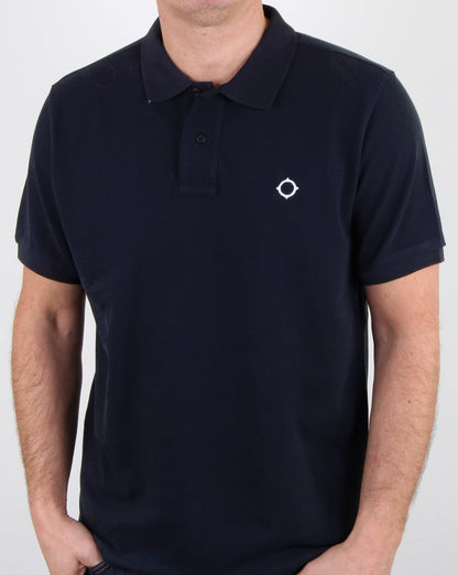 Ma.strum Pique Icon Polo Shirt Dark Navy