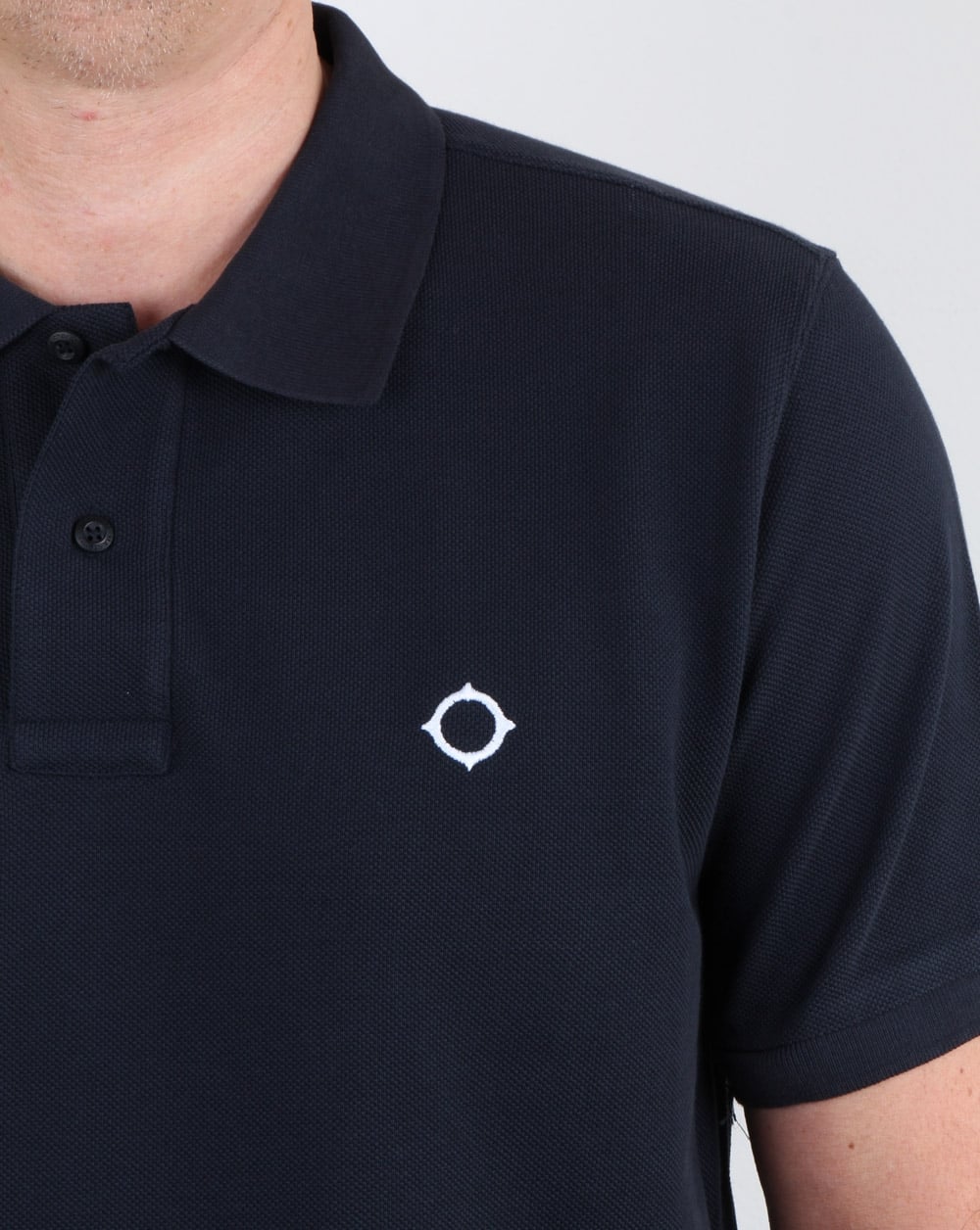 Ma.strum Pique Icon Polo Shirt Dark Navy