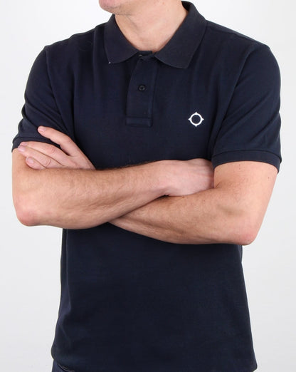 Ma.strum Pique Icon Polo Shirt Dark Navy