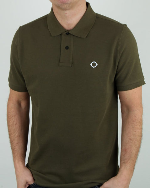 Ma.strum Pique Icon Polo Shirt Light Khaki