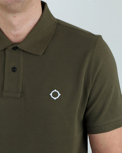 Ma.strum Pique Icon Polo Shirt Light Khaki