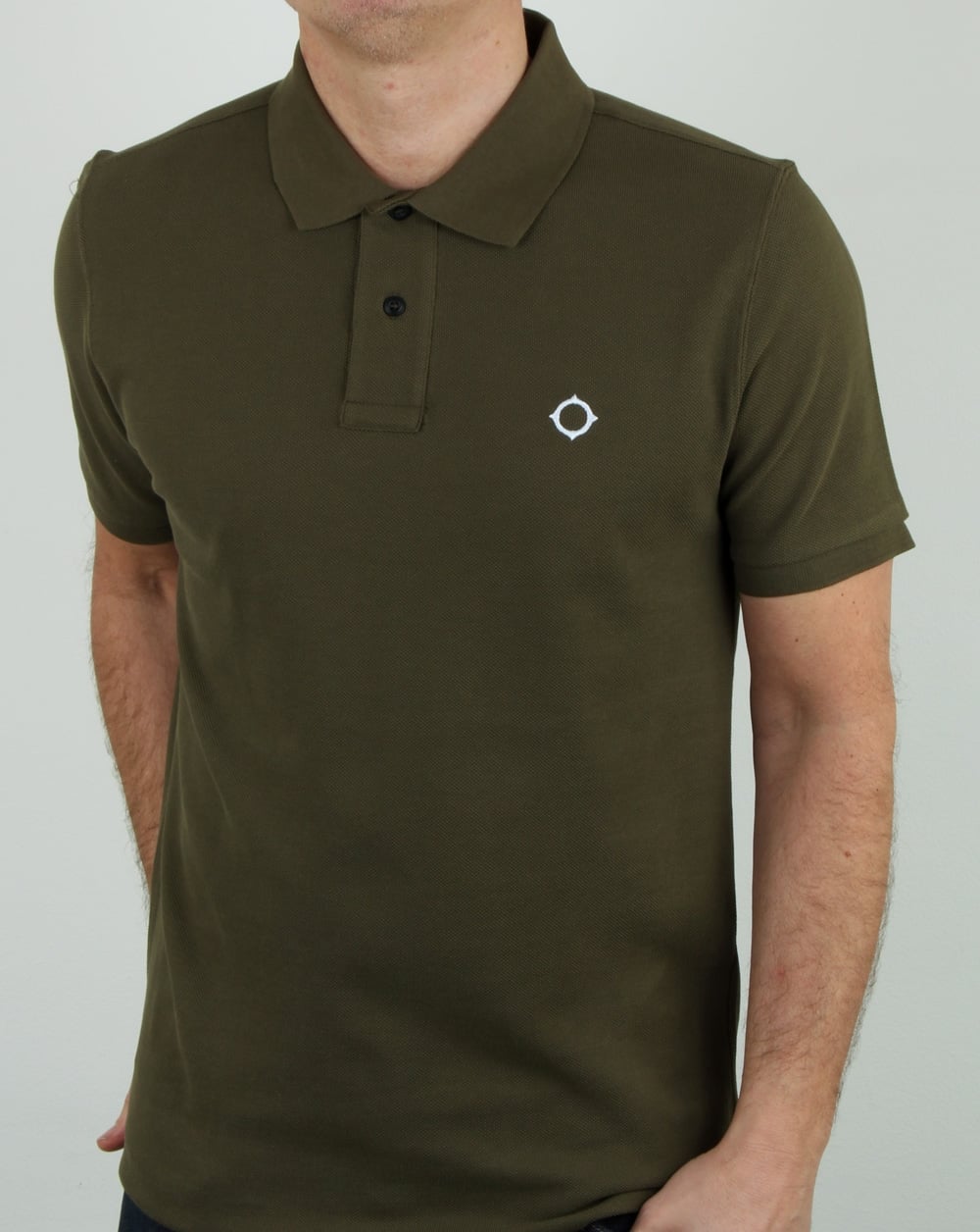 Ma.strum Pique Icon Polo Shirt Light Khaki