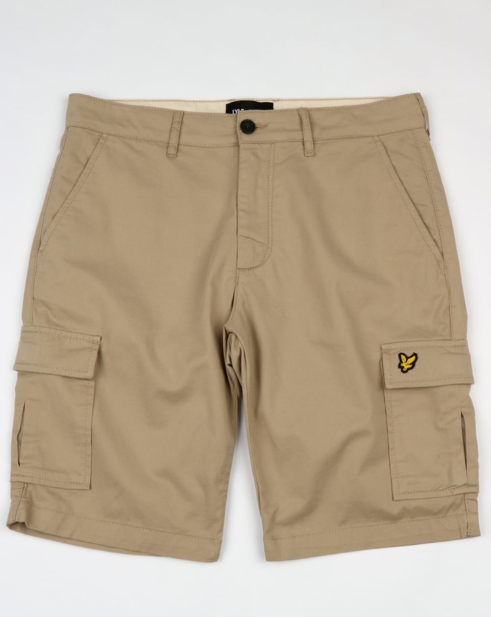 Lyle And Scott Combat Cargo Shorts Stone
