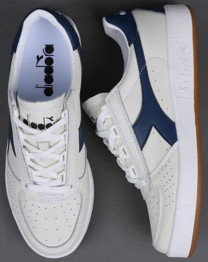 Diadora B. Elite L Trainers White/Navy - Gum