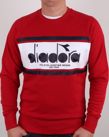 Diadora Spectra Sweatshirt Red/white/blue Denim