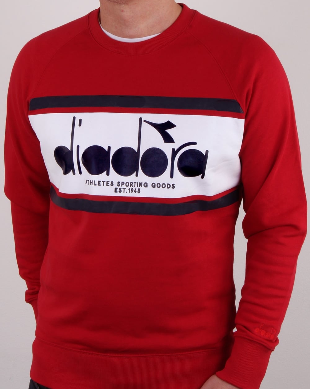 Diadora Spectra Sweatshirt Red/white/blue Denim