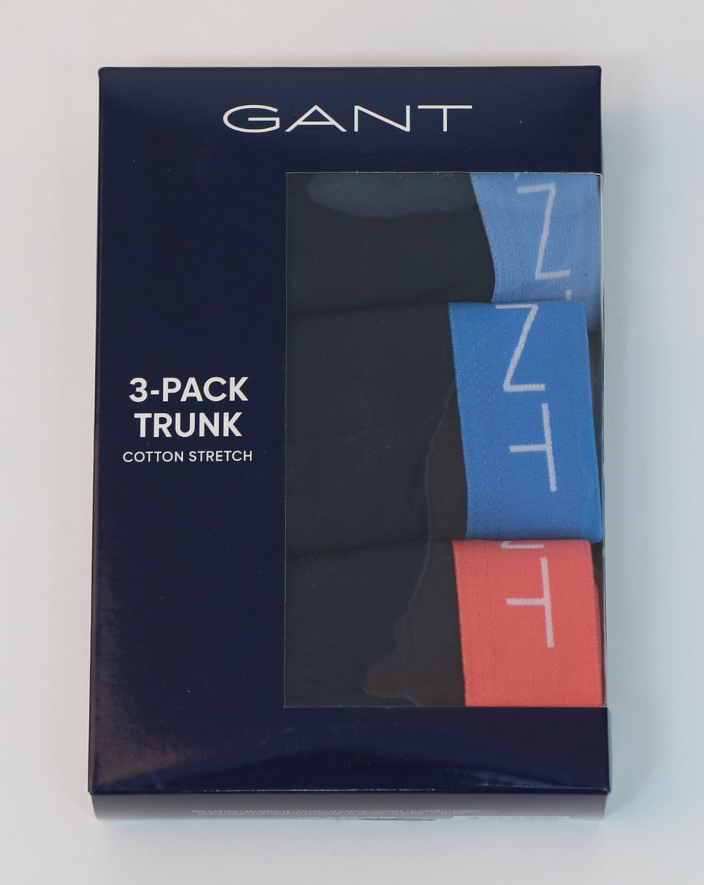 Gant 3 Pack Cotton Trunks Lava Blue