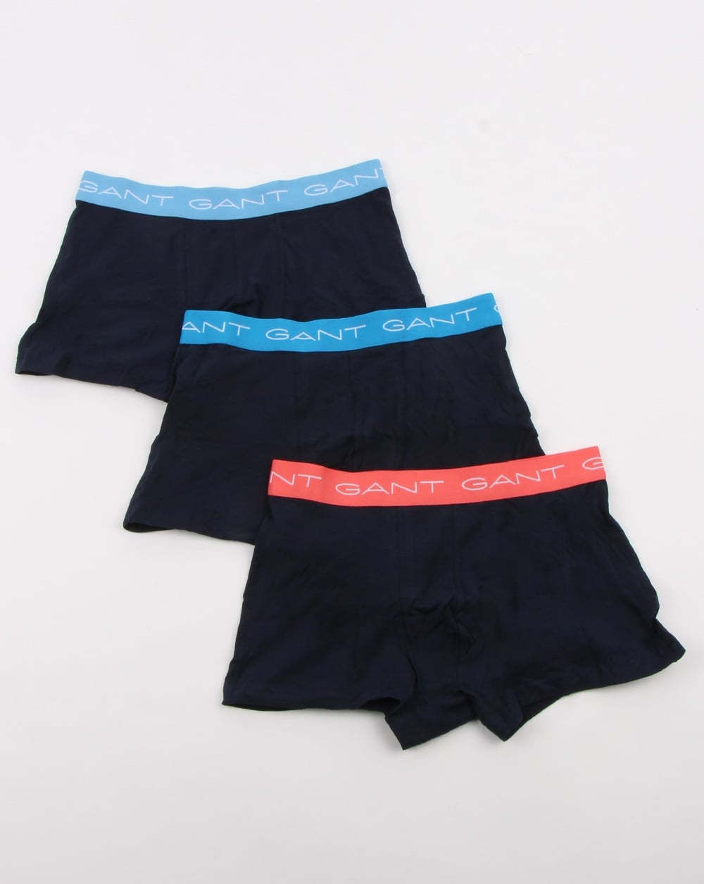 Gant 3 Pack Cotton Trunks Lava Blue
