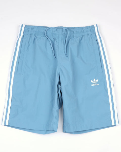 Adidas Originals 3 Stripes Swim Shorts Ash Blue