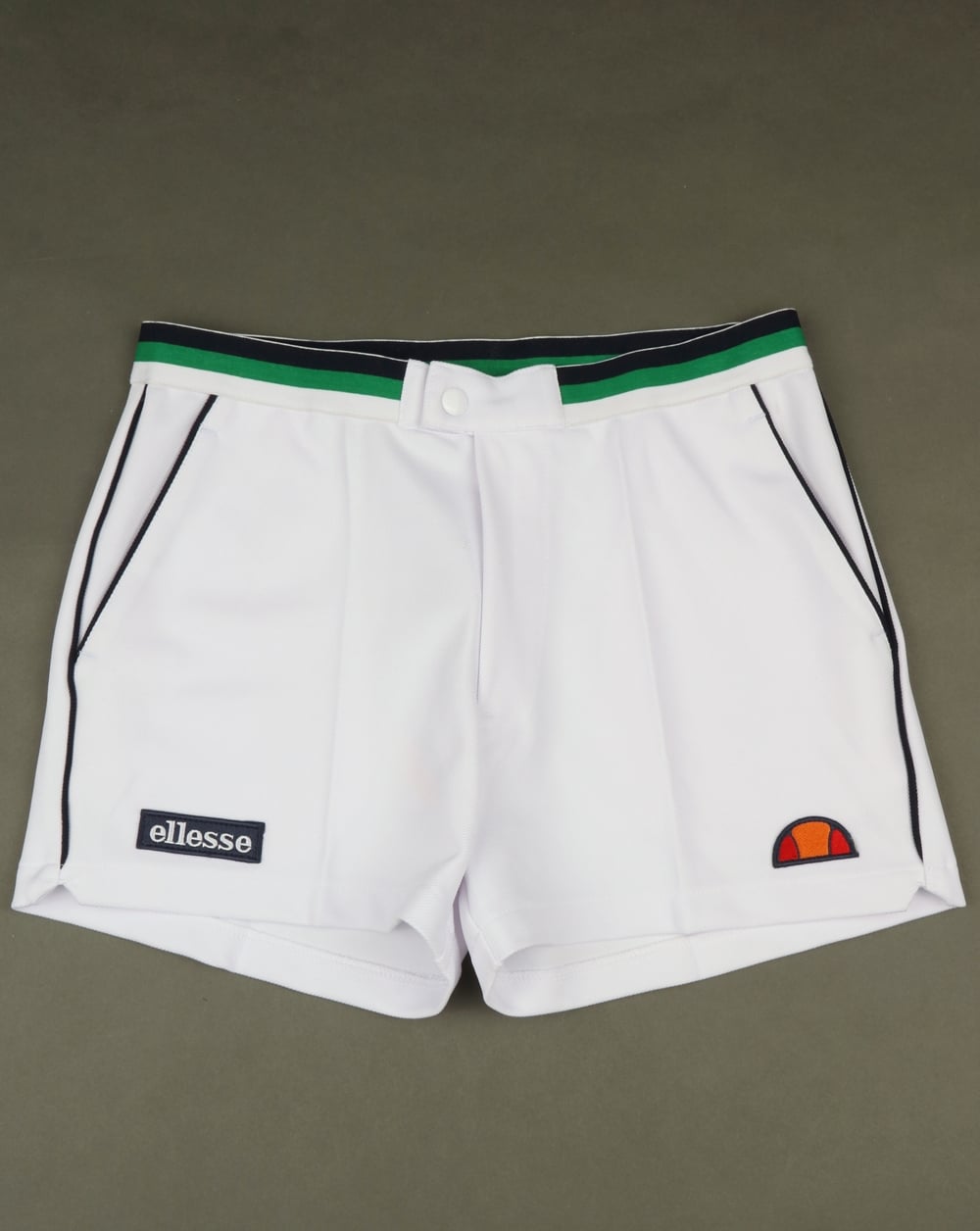 Ellesse Piped Tennis Style Shorts White