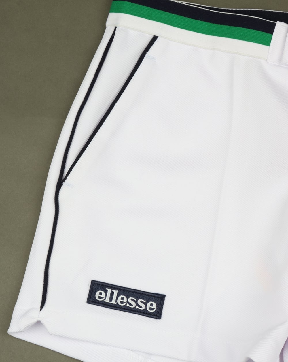 Ellesse Piped Tennis Style Shorts White