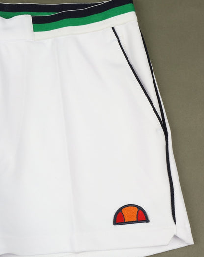 Ellesse Piped Tennis Style Shorts White