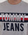Tommy Hilfiger Colorblock Font T Shirt Light Grey Marl