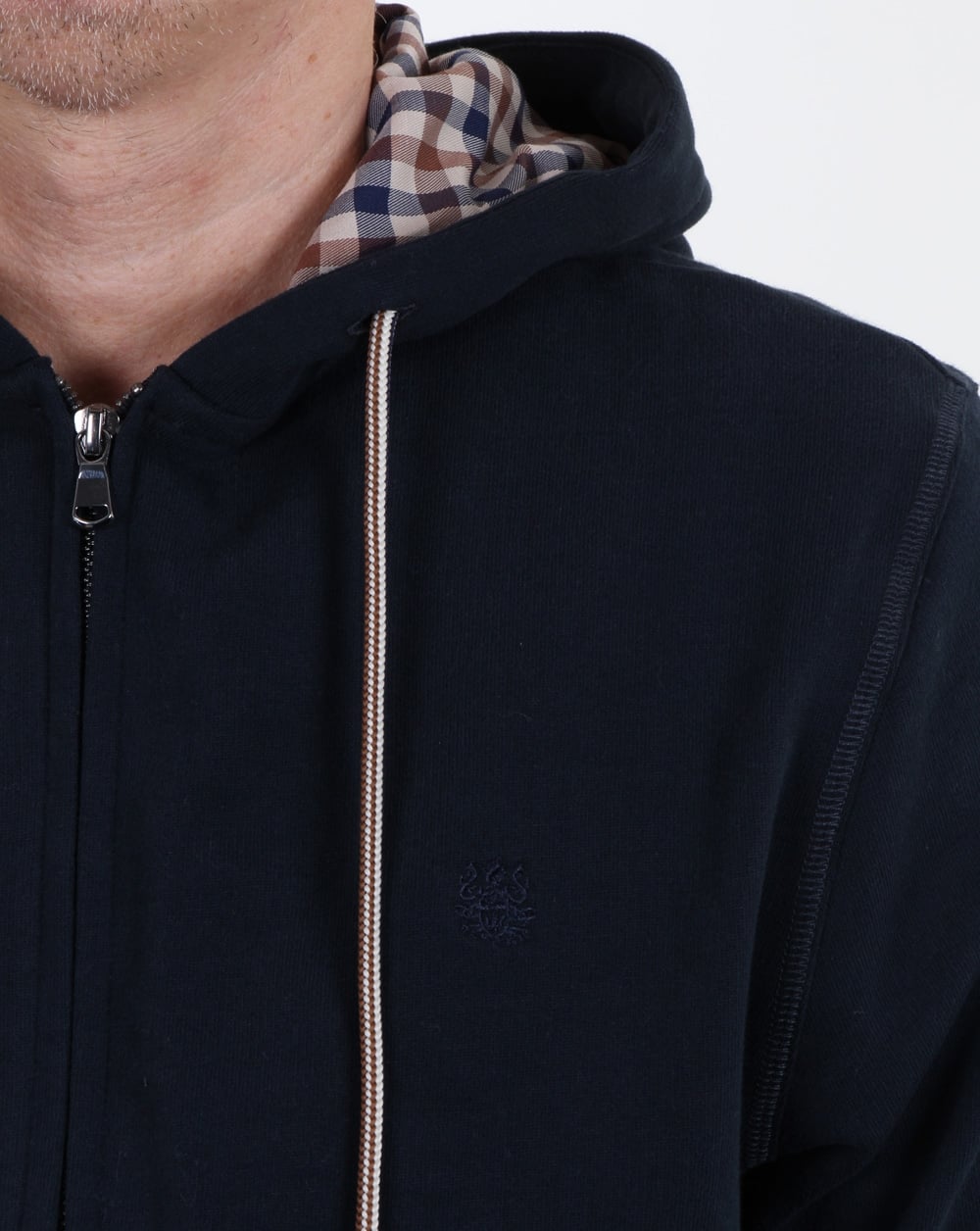 Aquascutum Arlo Sweat Hoodie Navy