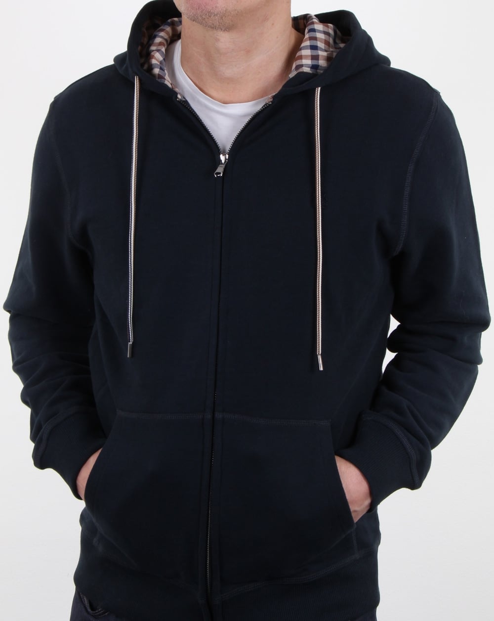 Aquascutum Arlo Sweat Hoodie Navy