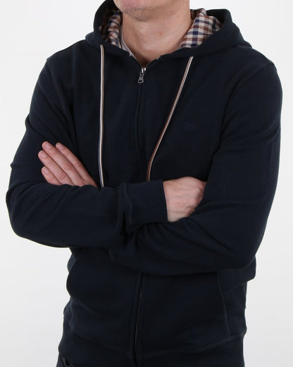 Aquascutum Arlo Sweat Hoodie Navy