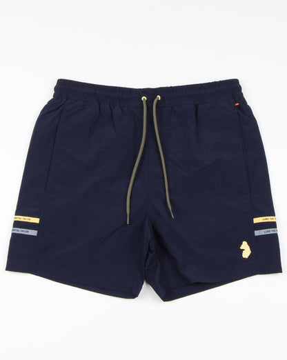 Luke Ragy Thigh Length Swim Shorts Navy