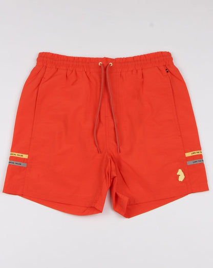 Luke Ragy Thigh Length Swim Shorts Coral