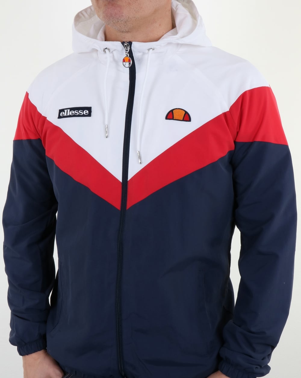 Ellesse Faenza Track Top Navy/Red/White