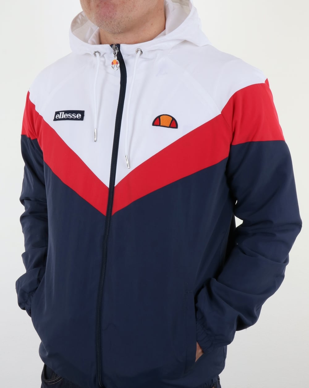 Ellesse Faenza Track Top Navy/Red/White