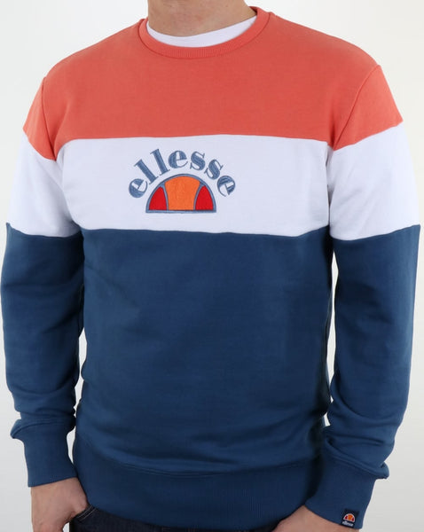 Ellesse Oriveto Sweatshirt Ensign Blue/White/Peach