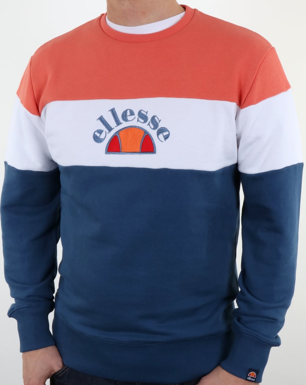 Ellesse Oriveto Sweatshirt Ensign Blue/White/Peach