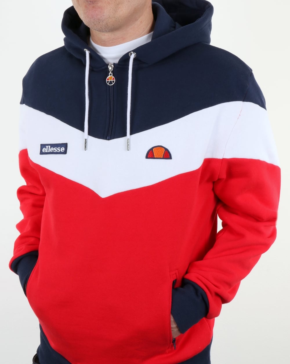 Ellesse Caserta Hoody Red/White/Navy