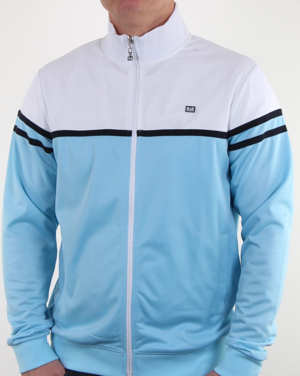 Weekend Offender Steinbeck Track Top Sky Blue