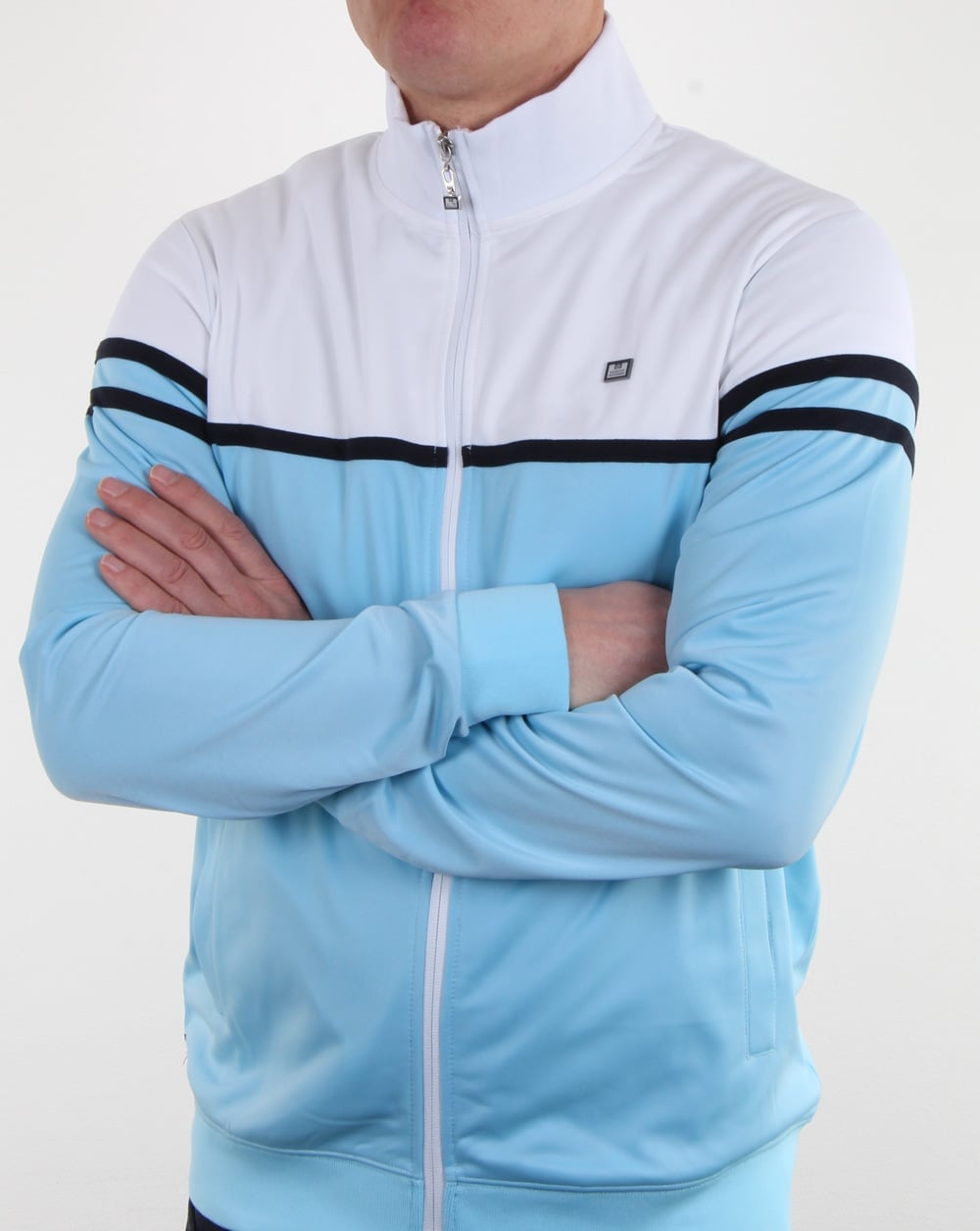 Weekend Offender Steinbeck Track Top Sky Blue