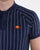 Ellesse Pin-Stripe Polo Shirt Navy