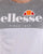 Ellesse Split T Shirt Grey Marl/white