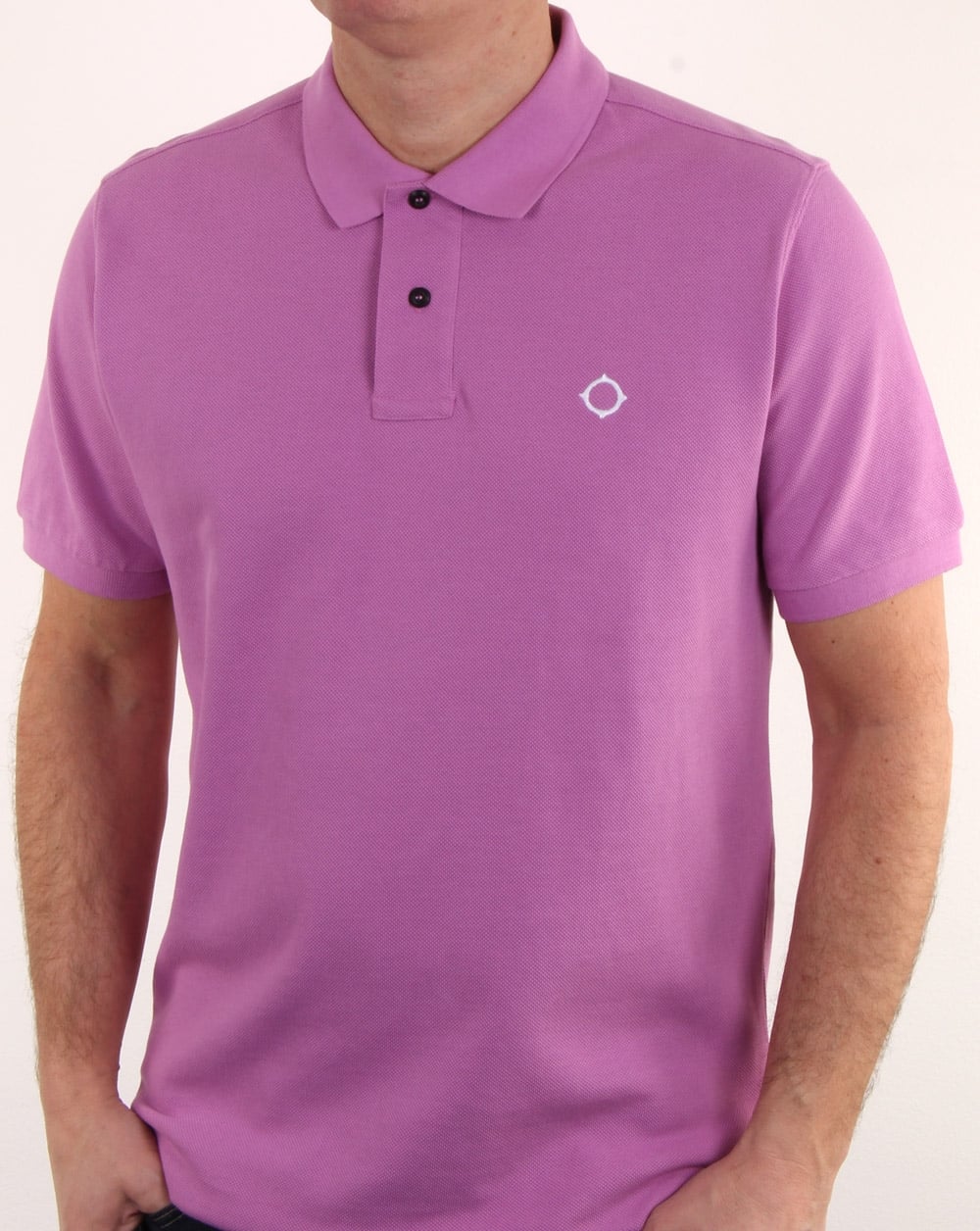 Ma.strum Pique Icon Polo Shirt Mauve