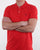 Gant Contrast Collar Polo Shirt Bright Red