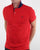 Gant Contrast Collar Polo Shirt Bright Red