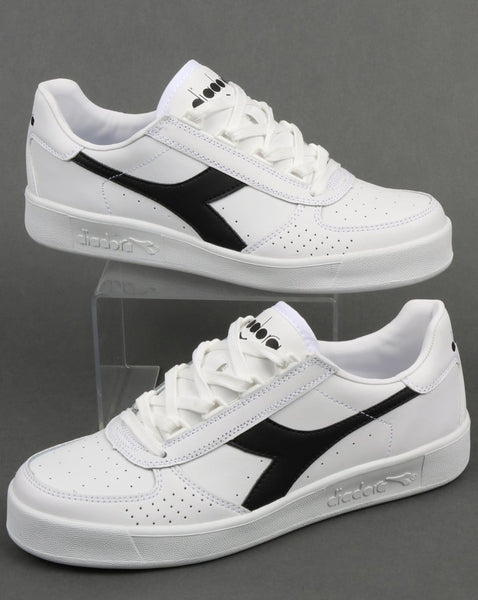 Diadora Borg Elite Trainers White/White/Black