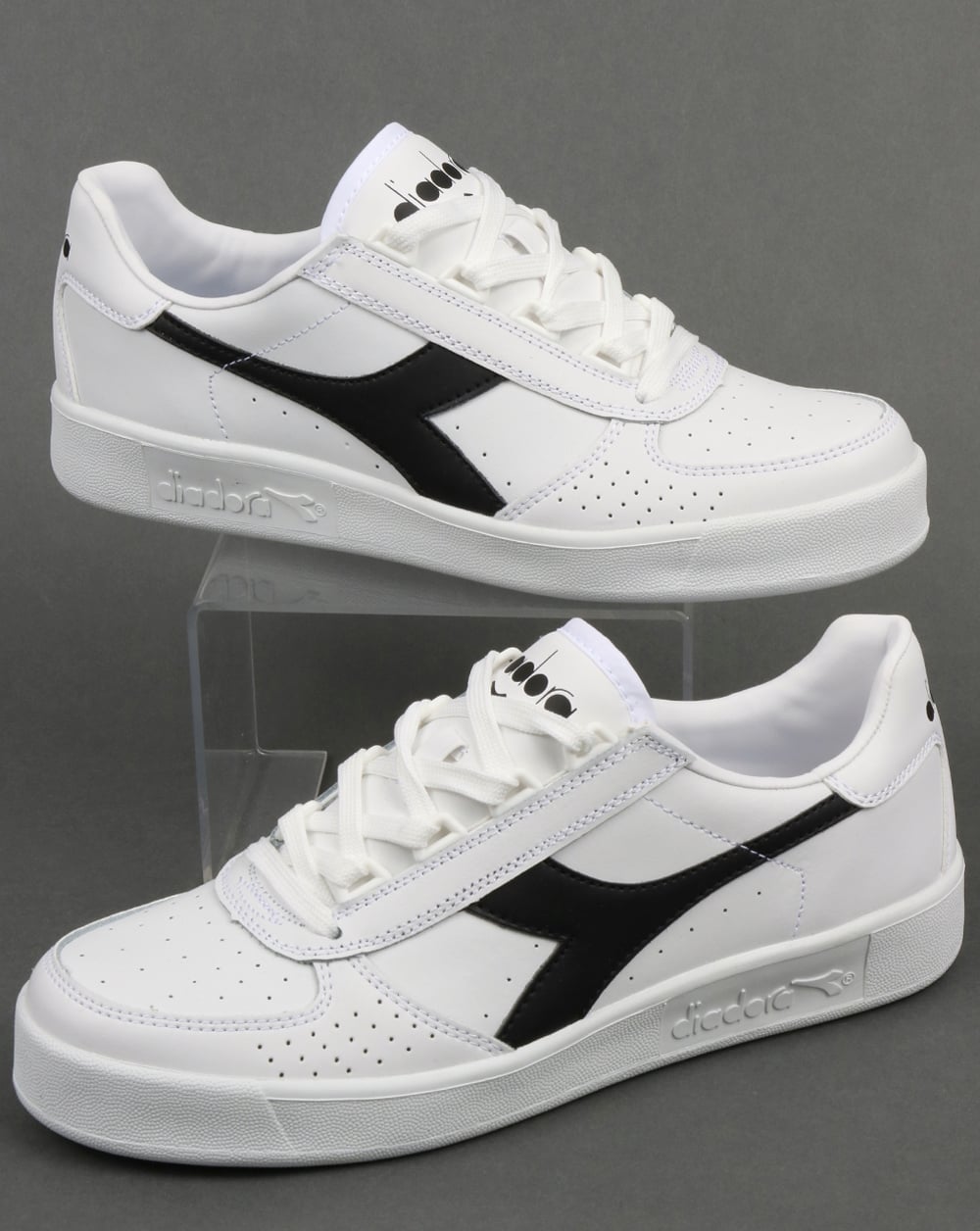 Diadora Borg Elite Trainers White/White/Black