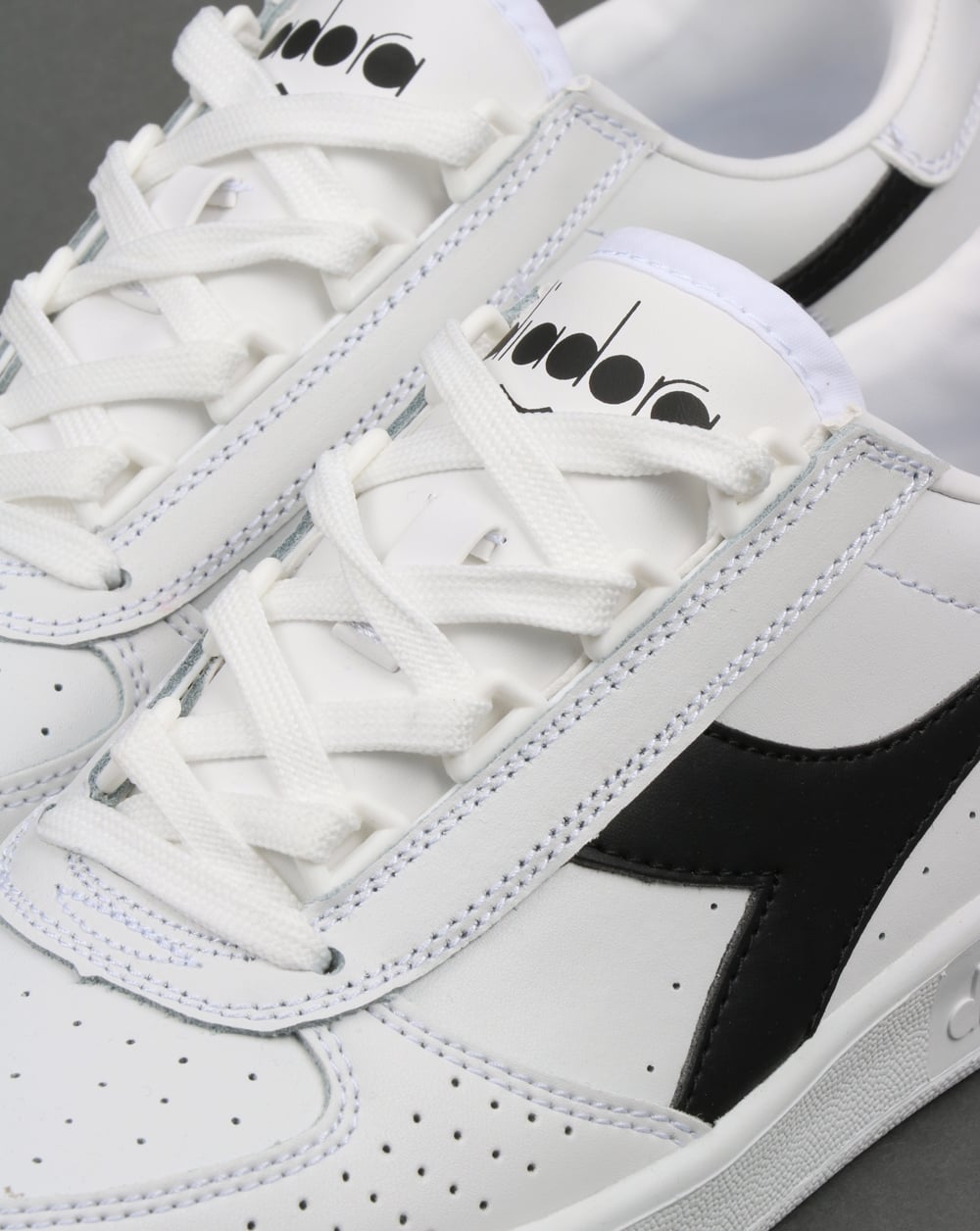 Diadora Borg Elite Trainers White/White/Black