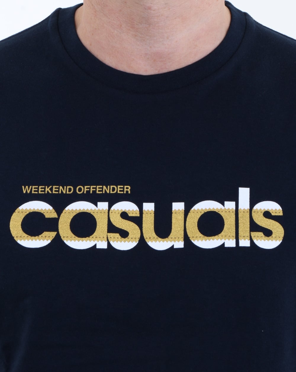 Weekend Offender Terrace Casuals T Shirt Navy